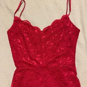 Red Lace Dress